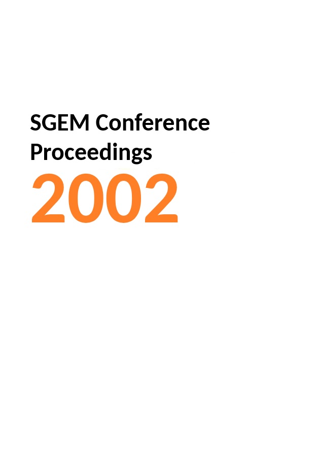 2nd International Scientific Conference - SGEM2002