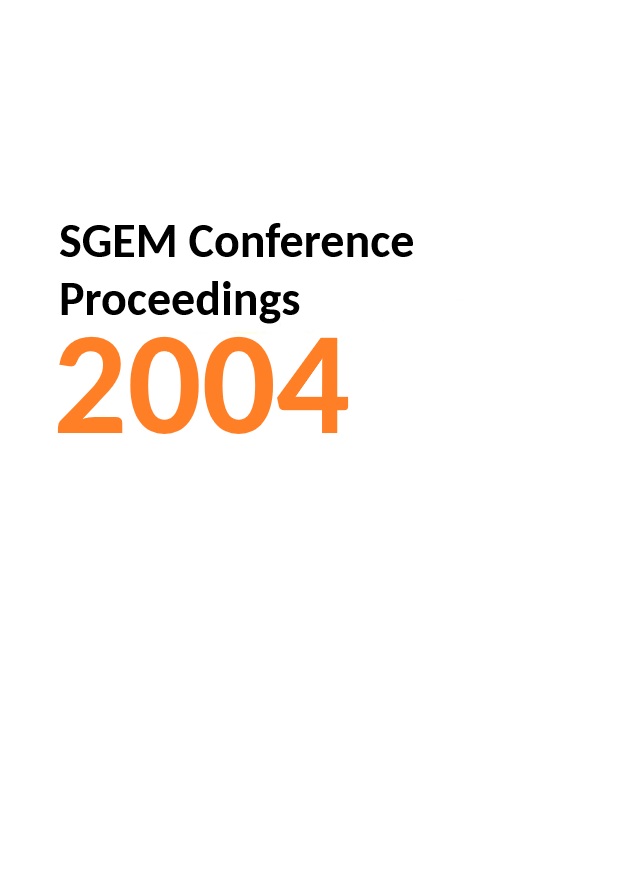 4th International Scientific Conference - SGEM2004
