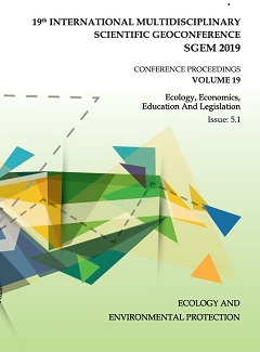 SGEM International Multidisciplinary Scientific GeoConference EXPO Proceedings; 19th International Multidisciplinary Scientific GeoConference SGEM2019, Ecology, Economics, Education and Legislation